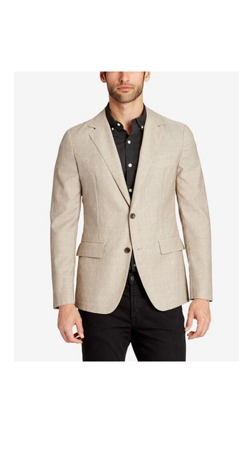 Men'S Two Buttons Cheap Priced Designer Fashion Dress Casual Blazer On Sale Lightweight Slim Fit Stone Blazer