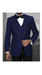 Men'S Sapphire 1 Button Blazer Shawl Lapel With Trim Sport Coat Dinner Jacket With Trim