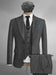 Brand New Quality 1920's English Style Peaky Blinders Style Vested Peaky Blinder Suit - Peaky Blinders Outfit + Overcoat + Hat (Peaky Blinder Custome)