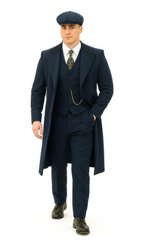 Thomas Shelby Costume Jacket + Pants + Vest + Overcoat + Hat