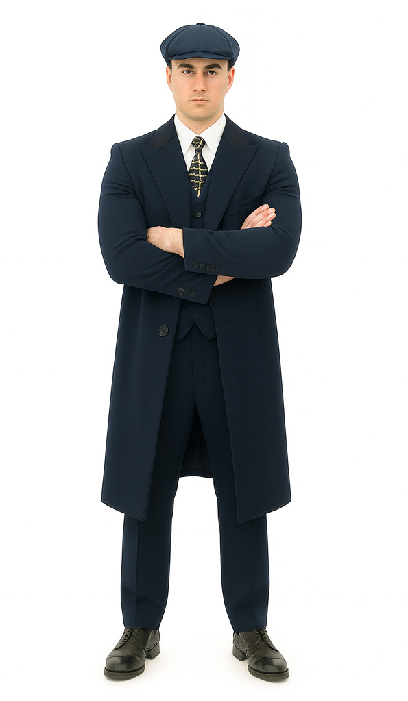 Thomas Shelby Costume Jacket + Pants + Vest + Overcoat + Hat