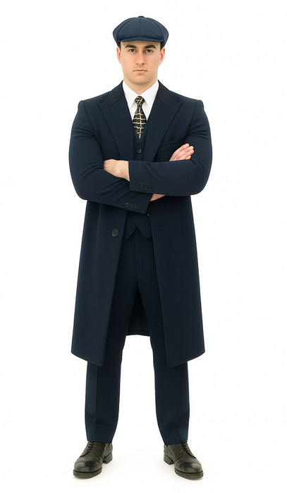 Thomas Shelby Costume Jacket + Pants + Vest + Overcoat + Hat