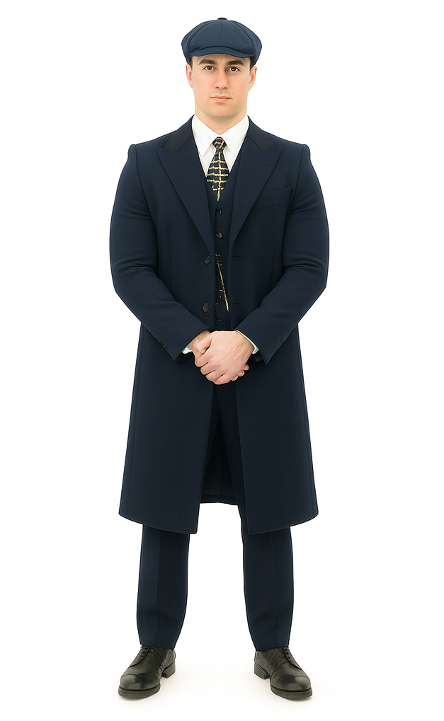 Thomas Shelby Costume Jacket + Pants + Vest + Overcoat + Hat
