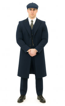 Thomas Shelby Costume Jacket + Pants + Vest + Overcoat + Hat