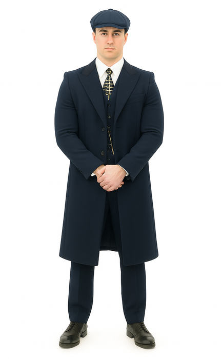 Thomas Shelby Costume Jacket + Pants + Vest + Overcoat + Hat