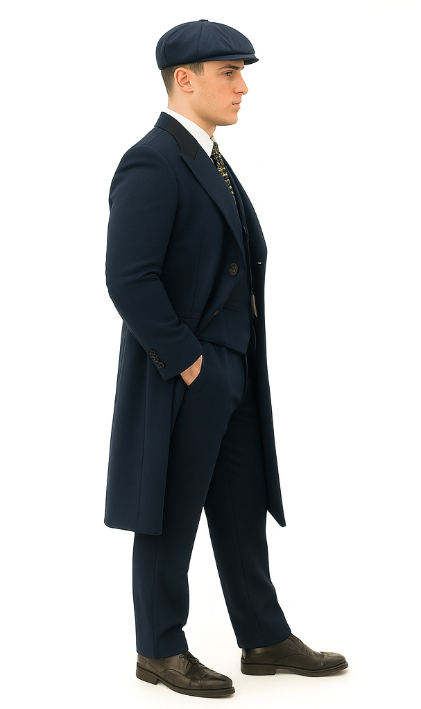 Thomas Shelby Costume Jacket + Pants + Vest + Overcoat + Hat