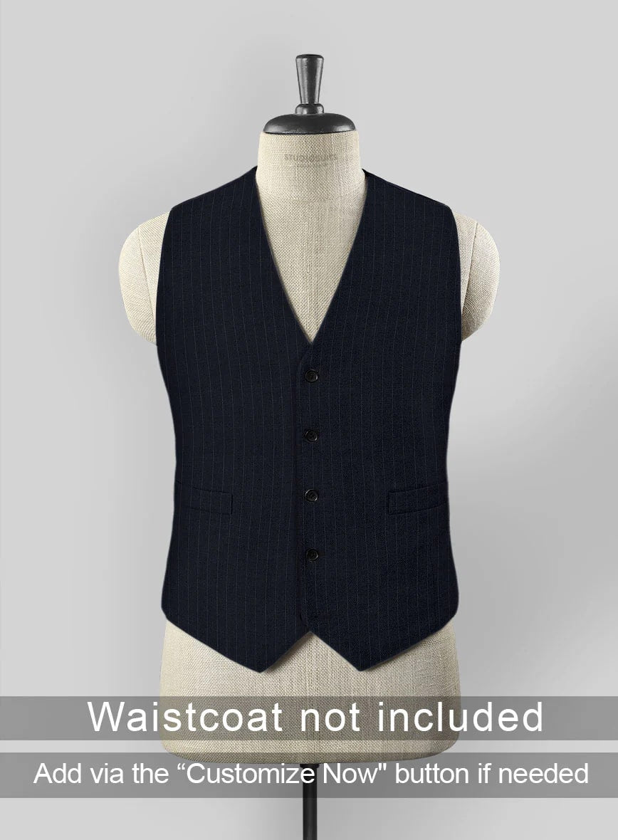 Men's Black Full-length Sleeves Buttoned Closure Peaky Blinders Suit - Peaky Blinders Outfit + Overcoat + Hat (Peaky Blinder Custome) - Image 49