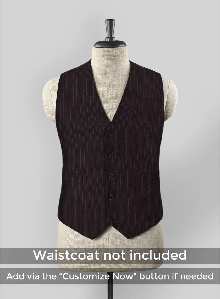 Men's Black Full-length Sleeves Buttoned Closure Peaky Blinders Suit - Peaky Blinders Outfit + Overcoat + Hat (Peaky Blinder Custome) - Image 24