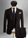 Brand New Quality 1920's English Style Peaky Blinders Style Vested Peaky Blinder Suit - Peaky Blinders Outfit + Overcoat + Hat (Peaky Blinder Custome)