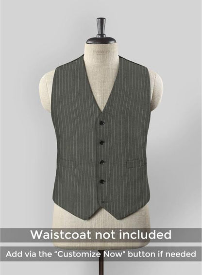 Men's Black Full-length Sleeves Buttoned Closure Peaky Blinders Suit - Peaky Blinders Outfit + Overcoat + Hat (Peaky Blinder Custome) - Image 60