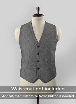 Men's Black Full-length Sleeves Buttoned Closure Peaky Blinders Suit - Peaky Blinders Outfit + Overcoat + Hat (Peaky Blinder Custome) - Image 67
