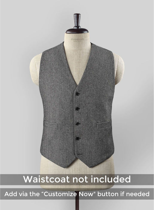 Brand New Quality 1920's English Style Peaky Blinders Style Vested Peaky Blinder Suit - Peaky Blinders Outfit + Overcoat + Hat (Peaky Blinder Custome)