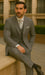 Three Button Suit - Classic Fit Pleated Pants - Mens Three Button Classic Fit Light Grey Vested Suit