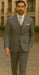 Three Button Suit - Classic Fit Pleated Pants - Mens Three Button Classic Fit Light Grey Vested Suit