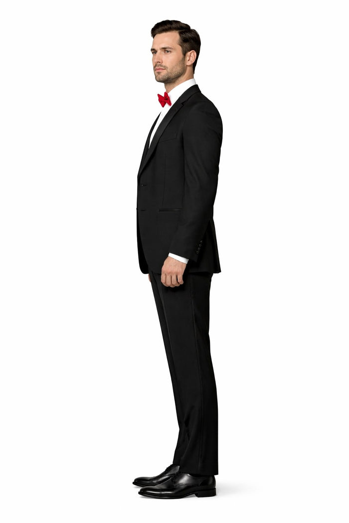 Two Button Three Piece Flat Front Tuxedo
