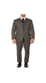 Men's Grey British Herringbone Fabric Peak Blinder Slim Fit Suit