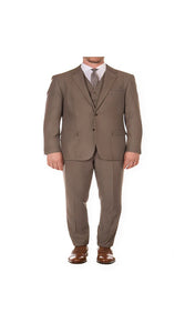 Brown Peak Blinder Custom Vested Suit