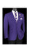 Purple Plaid Blazer - Mens Purple Windowpane Sportcoat