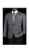 Charcoal Plaid Blazer - Mens Charcoal Windowpane Sportcoat