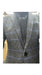 Mens Houndstooth Charcoal Grey With Blue Pattern Plaid Blazer - Windowpane Sport Coat