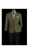 Olive Plaid Suit - Mens Olive Windowpane Suit