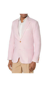 Mens Linen Blazer - Rose Shadow Sport Coat