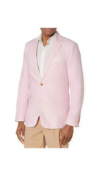 Mens Linen Blazer - Rose Shadow Sport Coat