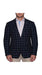 Men's Plaid Blazer Navy