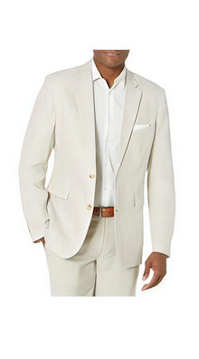 Mens Linen Blazer - Natural Linen Sport Coat