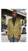 Alberto Nardoni Gold Floral Paisley Shiny Satin Stage Party Two Toned Blazer / Sport coat / Dinner Jacket