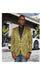 Alberto Nardoni Gold Floral Paisley Shiny Satin Stage Party Two Toned Blazer / Sport coat / Dinner Jacket