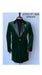 Velvet Tuxedo - Mens Velvet Blazer - Velvet Sport Coat - Three Quarter Length Green