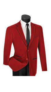 Mens Prom Party Jacket Red Slim Fit