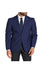 Men's Plaid Blazer Dark Blue Plaid