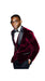 Men'S Burgundy ~ Wine ~ Maroon Color Big And Tall Blazers Cheap Priced Velvet ~ Velour Clearance Blazer / Sport Coat
