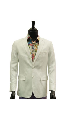 A Cream - Off White - Ivory Cheap Priced Designer Fashion Dress Casual Blazer On Sale Linen Casual Blazer - Summer Blazer