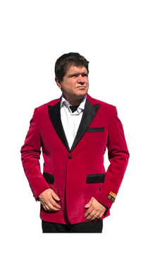 Men's Cheap Priced Velvet ~ Velour Clearance Fuchsia Big And Tall Blazers Blazer / Sport Coat