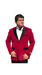 Men's Velvet ~ Velour Clearance Fuchsia Big And Tall Blazers Blazer / Sport Coat