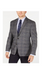 Men's Plaid Windowpane Checkered Patternred Blazer Grey