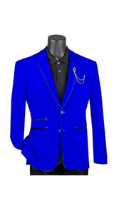 Mens Prom Party Jacket Royal Slim Fit