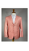 Men's Orange Two Flap Peak Lapel Front Pockets Sport Coat