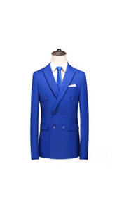 Royal Double Breasted Velvet Blazer - Velvet Sport Coat