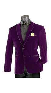 Mens Prom Party Jacket Purple Slim Fit