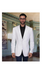 Men'S White Cool Linen Fabric Jacket Summer Blazer Sport Coat