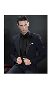 Country Tuxedos For Weddings Mens Traje Vaquero Black Suit & Tuxedo