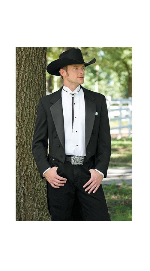 Country Tuxedos For Weddings Mens Black Traje Vaquero Suit & Tuxedo - Image 7