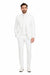 Tiglio Rosso Suit  - Classic Fit Athletic Cut 100% Wool Super 150s Italian Fabric Peak Lapel in Color Off White