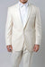 Men's Off White 1 Button Slim Fit Prom Suit