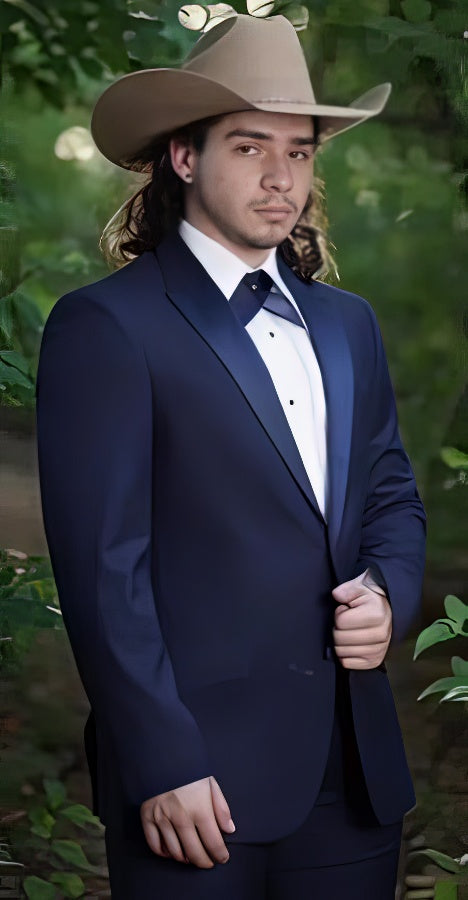 Blue Tuxedos - One Button Suit - Image 7
