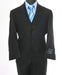 Boy's 3 piece 3 Button Suit Black